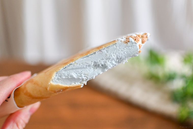 クレープアイスの断面