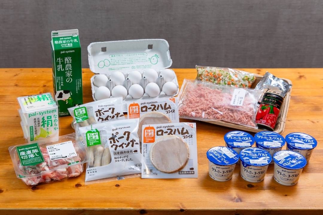 パルシステムの商品が並んでいる様子