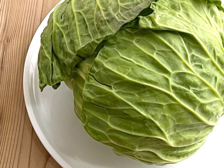 春キャベツを真上から見た様子