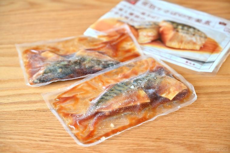 真空パックされたさばの生姜煮ふた袋