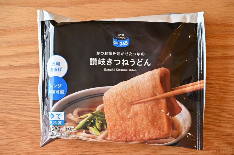 コスモス讃岐きつねうどんのパッケージ