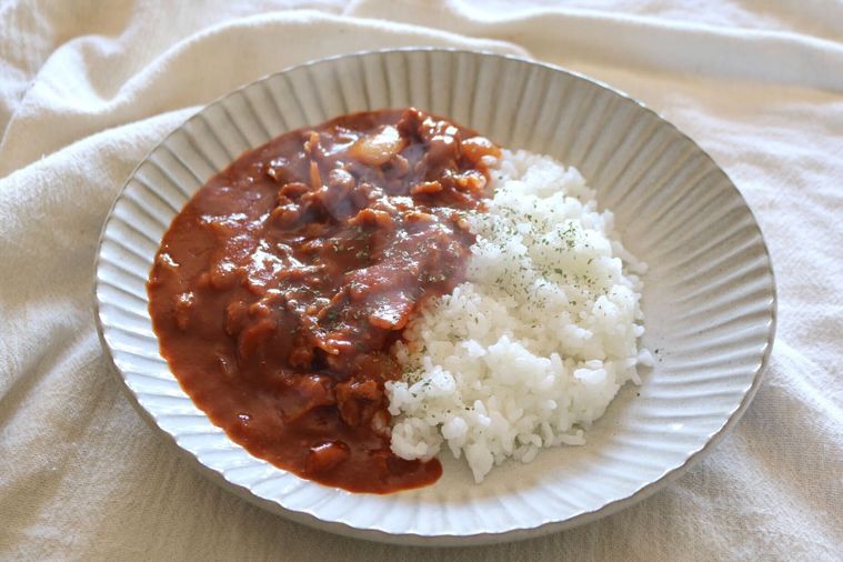 ハヤシライスと白米