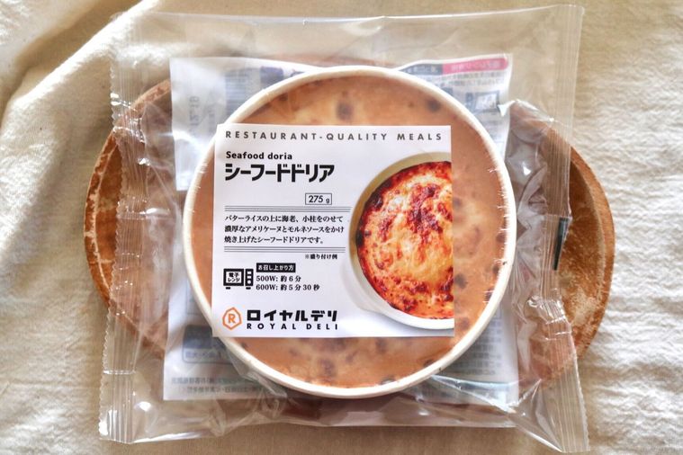 シーフードドリアのパッケージ