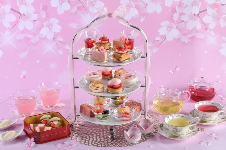 シェラトン都ホテル大阪いちご桜アフタヌーンティー Japonesqueのイメージ