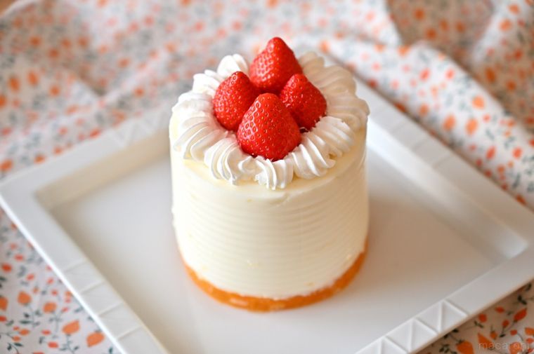 ショートケーキ風のみかん缶詰ゼリー