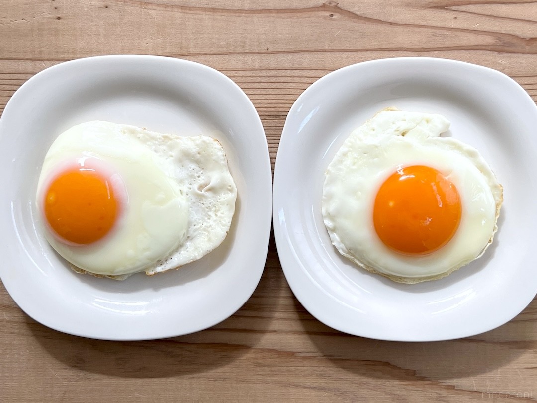 道具いらず。目玉焼きの黄身を真ん中にする焼き方に「こんなことで
