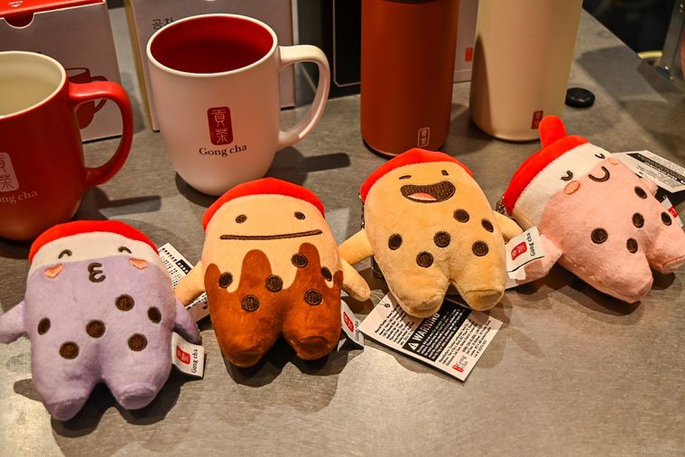 ぬいぐるみキーチェーンのアップ