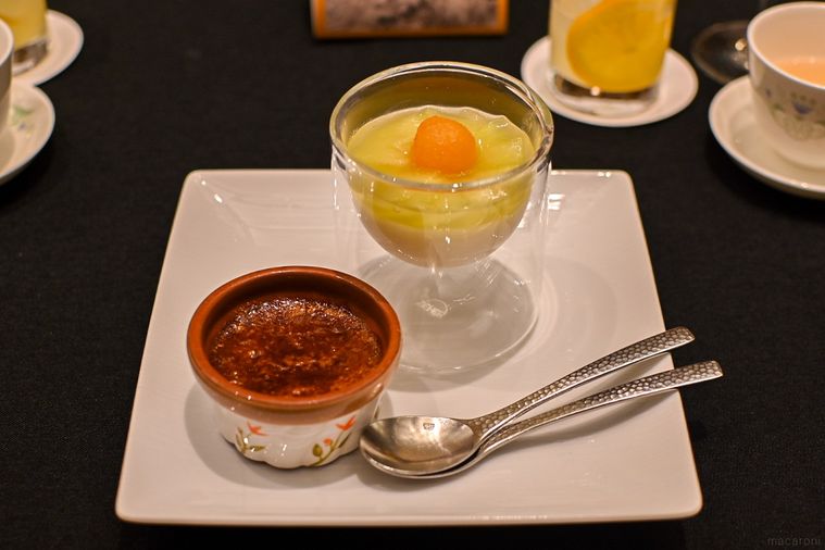 杏仁豆腐とブリュレ