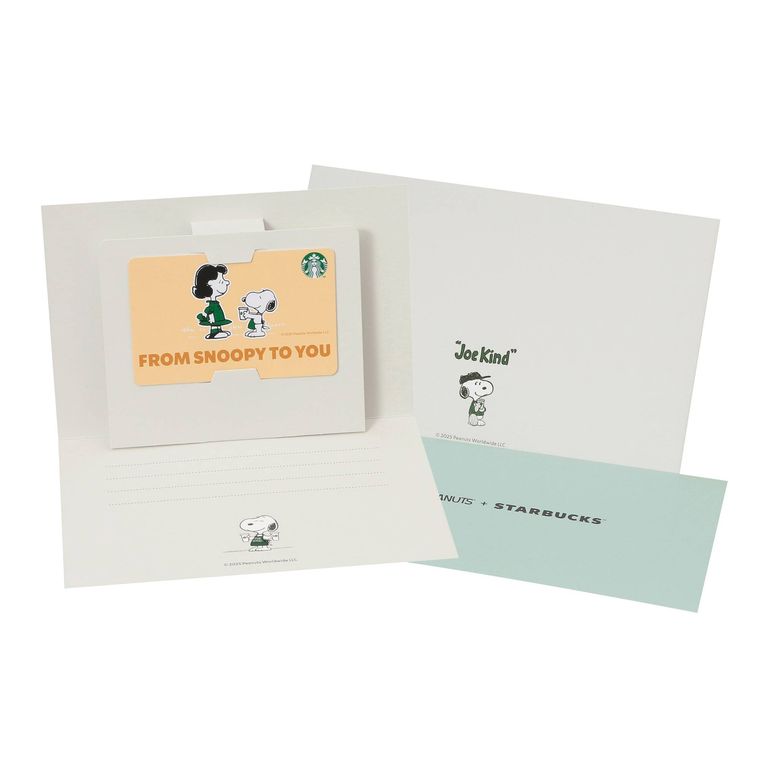 スターバックス カード ギフト PEANUTS オンラインストア TO YOU入金済み
