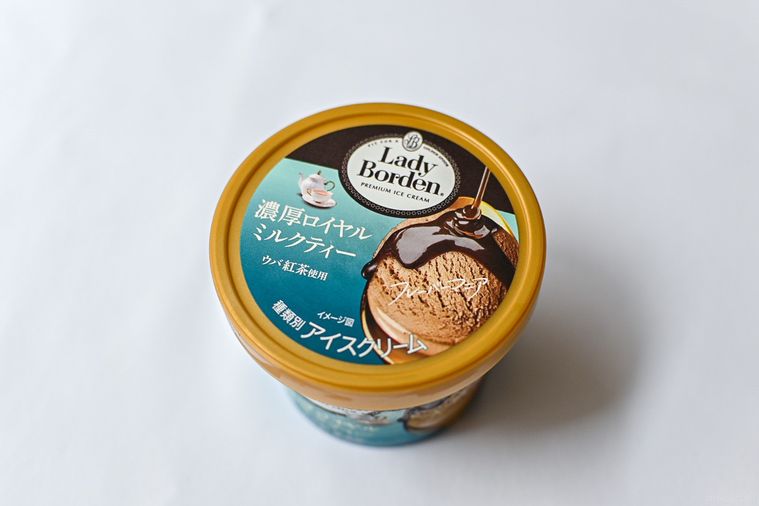 アイスのパッケージのアップ