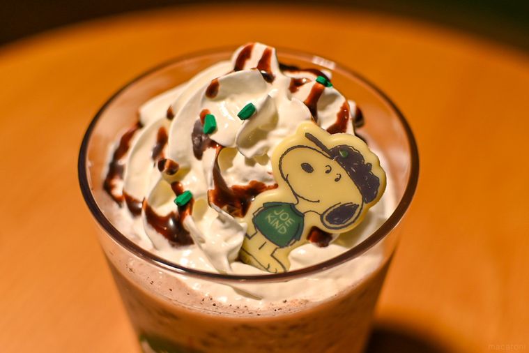 フラペチーノ®のトッピングのアップ