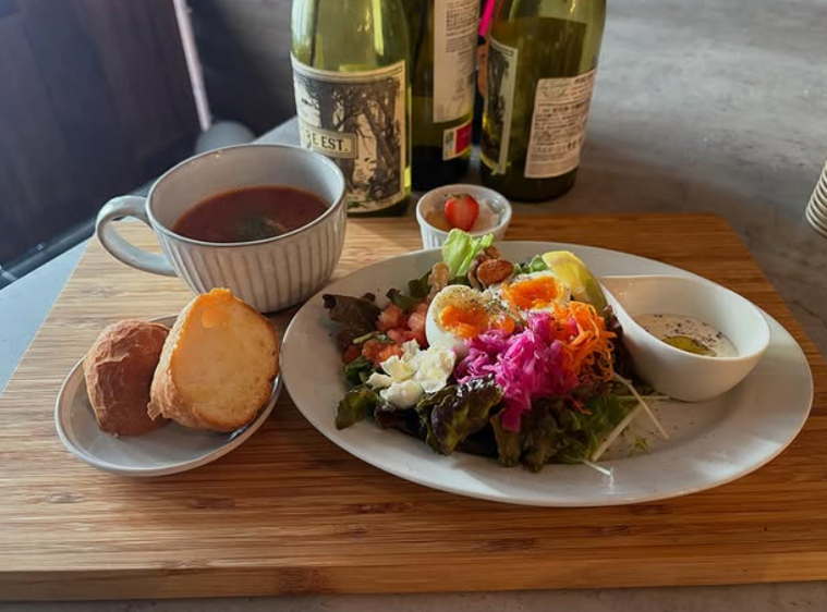 彩り華やかな生パスタ専門店 pasta standのモーニングプレート