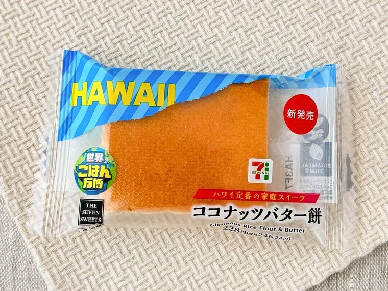 「ココナッツバター餅」のパッケージ