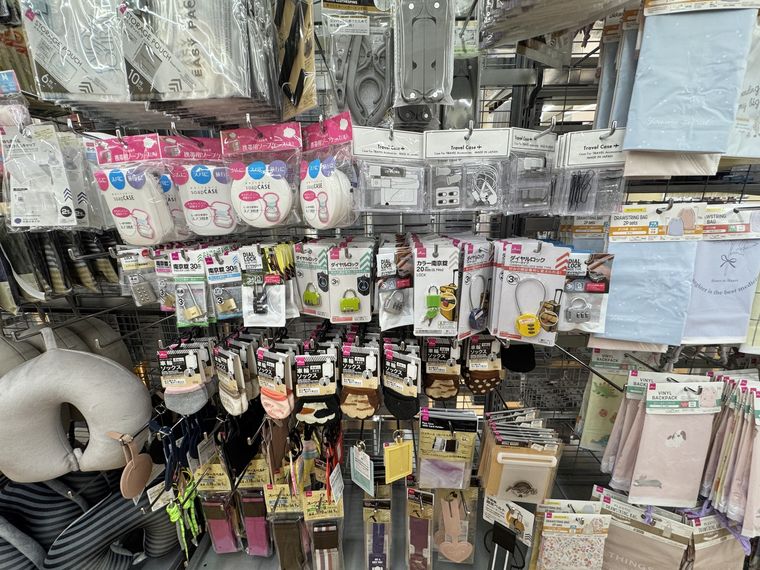 ダイソーのトラベル用品の売り場