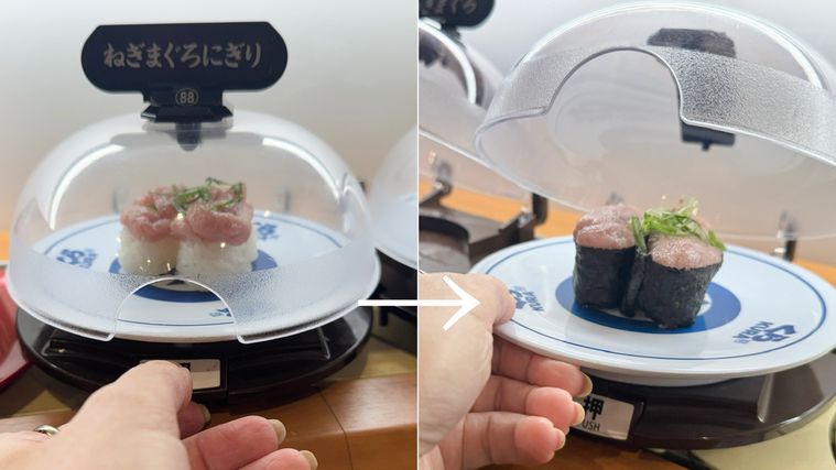 鮮度くんの蓋を開ける様子のコラージュ画
