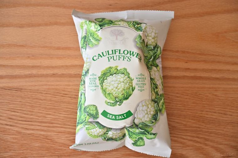 カルディにある「カリフラワーパフ シーソルト味」のパッケージ