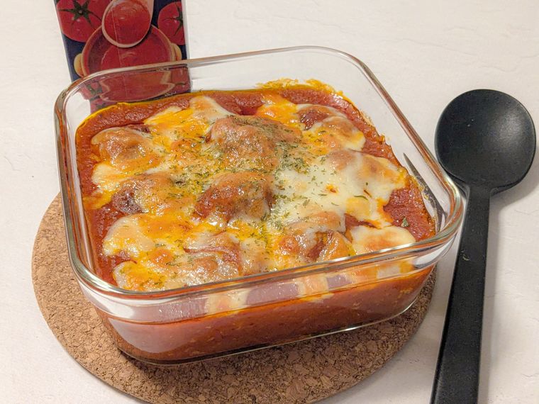 業務スーパーのトマトソースを使った肉団子のトマト煮込み