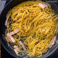 作り方 ベーコンと玉ねぎの和風パスタ