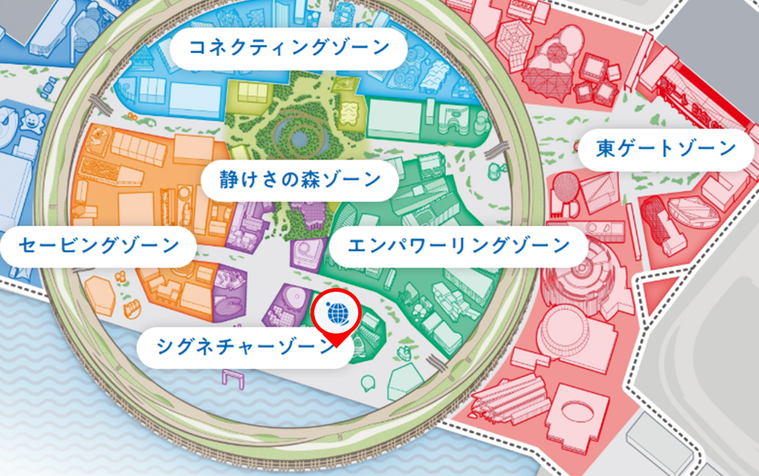 大阪・関西万博2025北欧パビリオンの地図