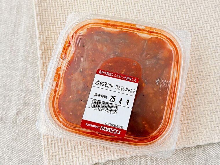 成城石井 ほたるいかキムチ 120gのパッケージ