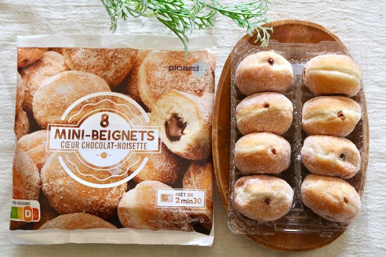 パッケージと中身のドーナツ