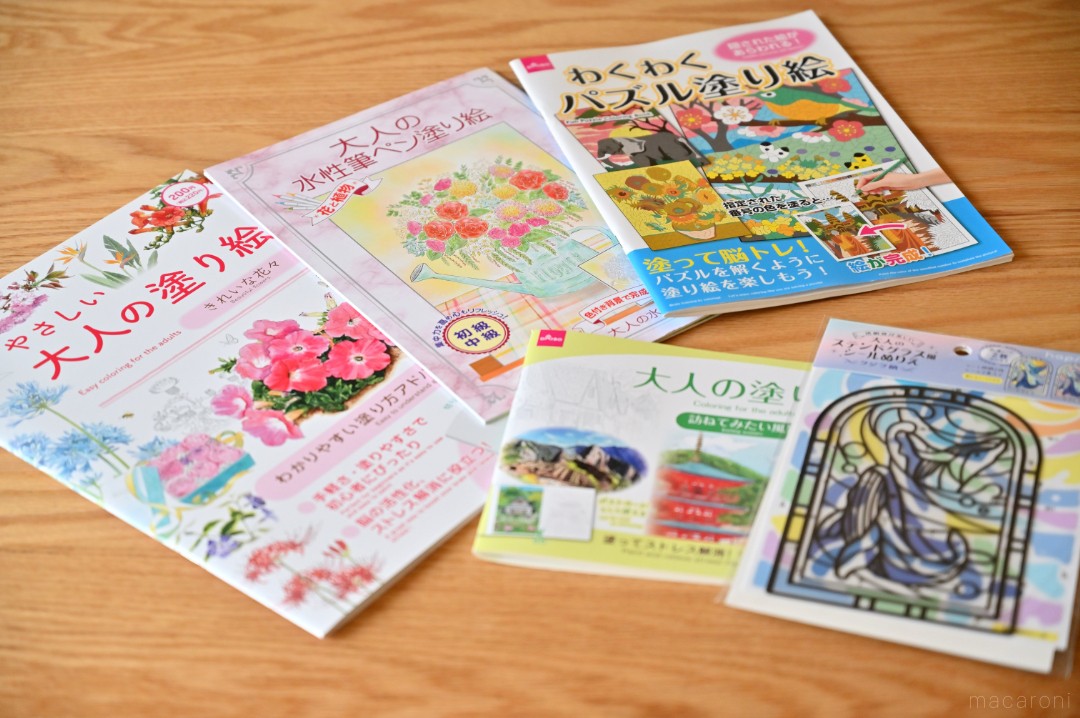 ハマりすぎて時間が溶ける！ダイソー「大人の塗り絵」5種類を