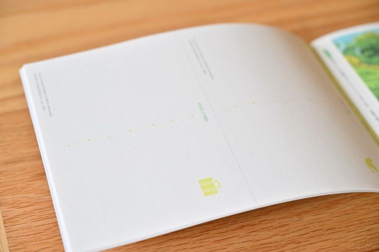 ポストカードの宛先を書く面