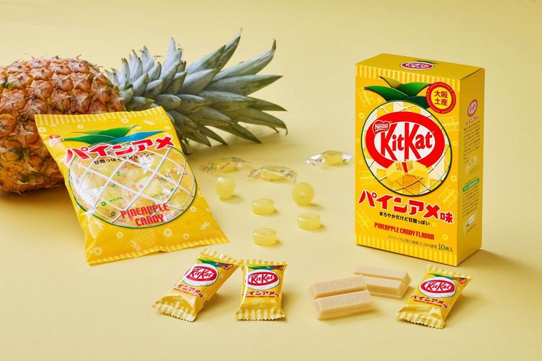 新定番の大阪土産！パインアメ×キットカットの誕生