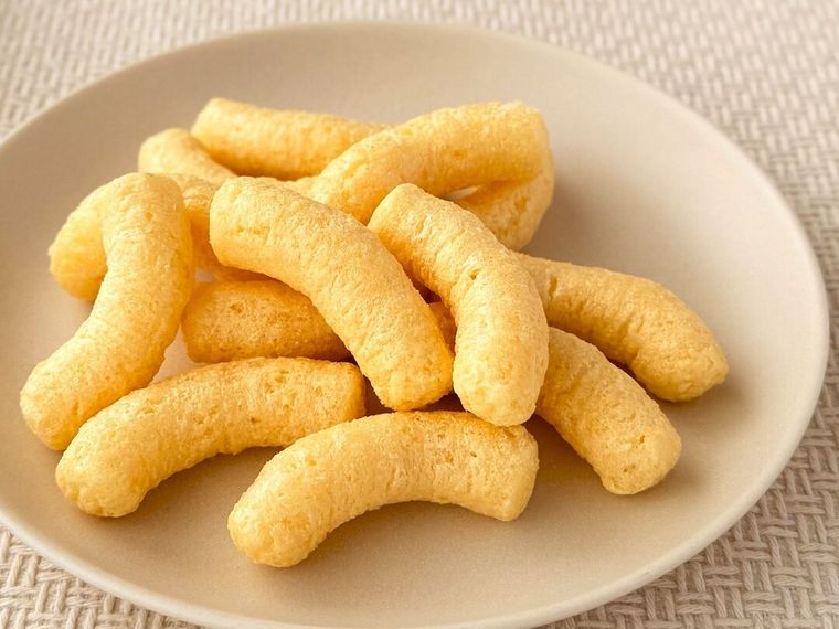 白皿にのった「バナナキック」