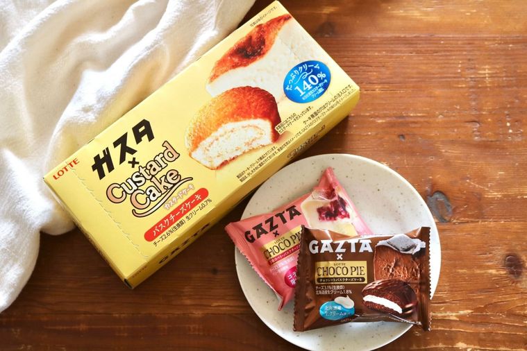 「チョコパイ」「カスタードケーキ」と、バスクチーズケーキ専門店「GAZTA（ガスタ）」の初コラボ商品