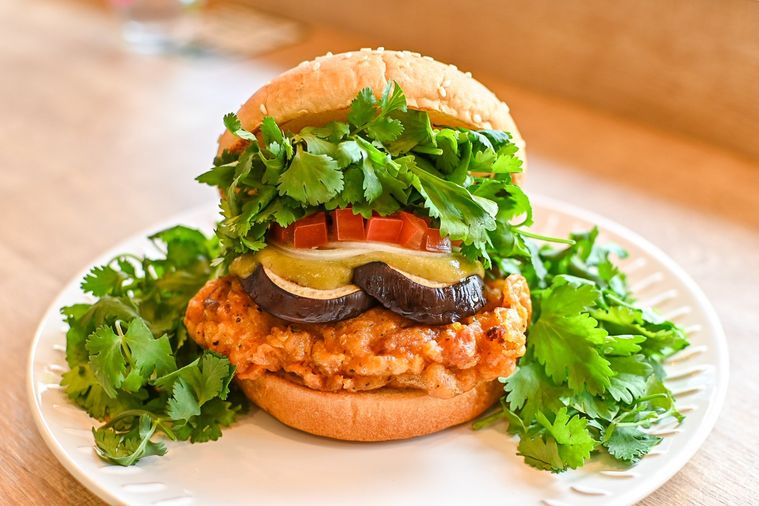 バーガーのアップ