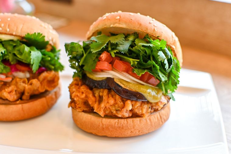 バーガーのアップ