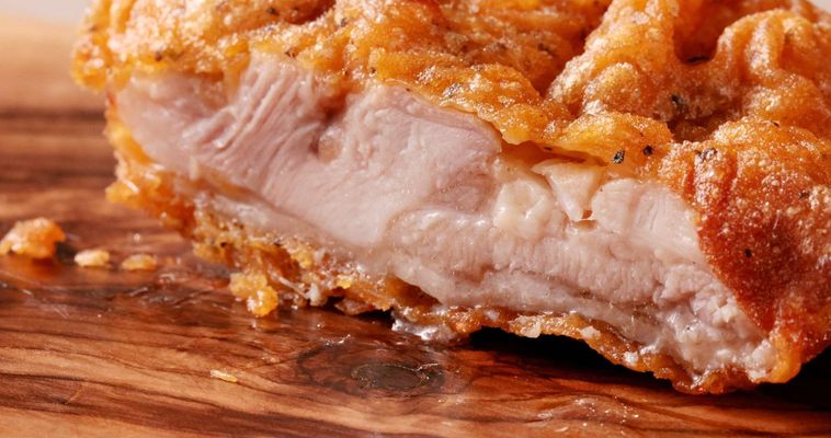 チキンの断面
