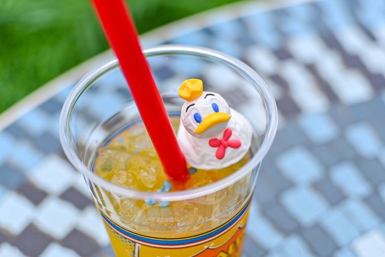 ドリンクのトッピングのアップ