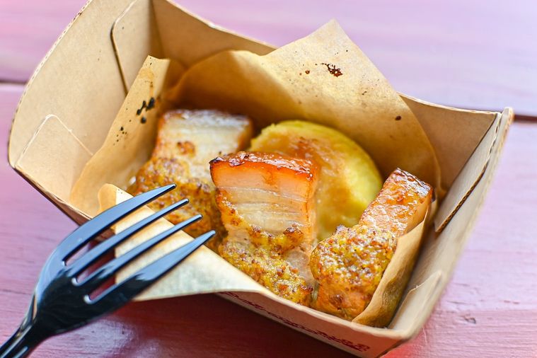 豚角煮のアップ