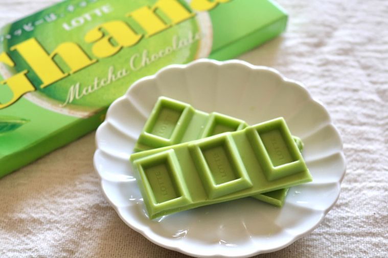 割ったガーナ抹茶チョコレート