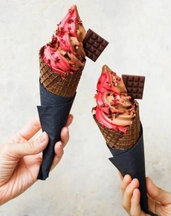 ル・ショコラ・アラン・デュカスソフトクリーム・ショコラ・フランボワーズ