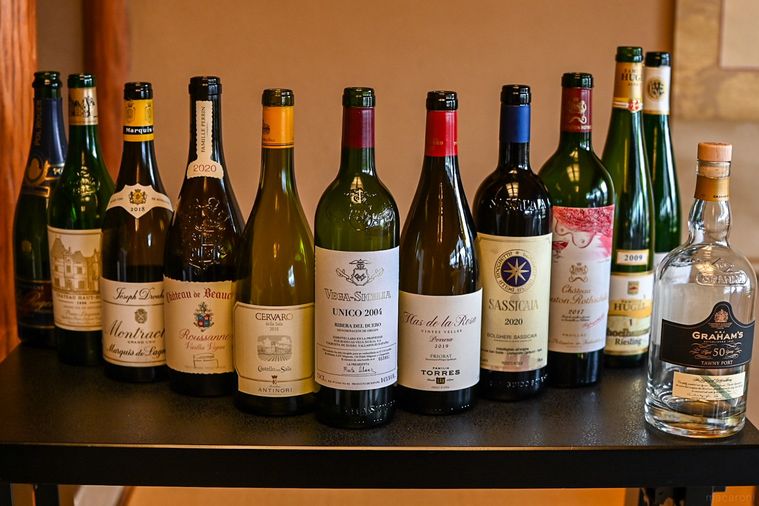 ワインが並んでいるところ