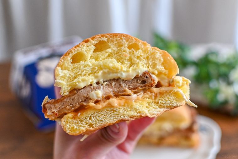 バーガーの断面