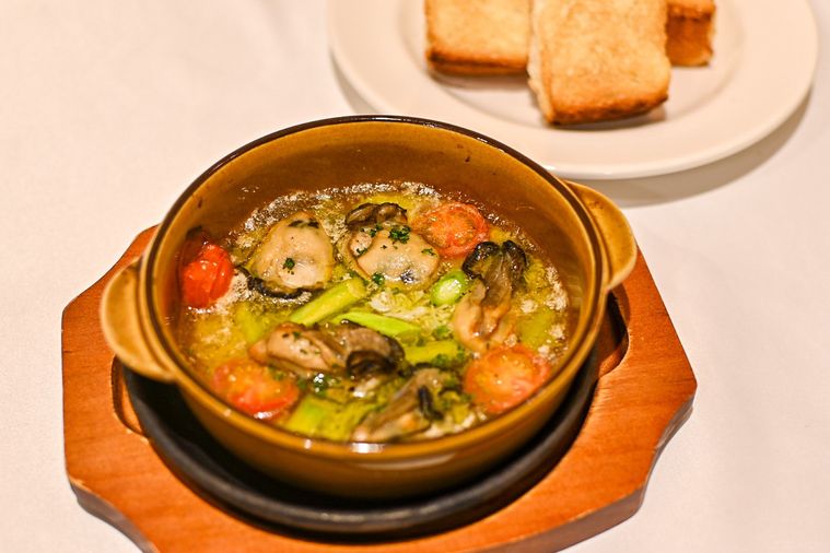 アヒージョのアップ