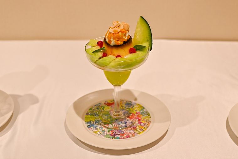 プリンアラモードのアップ