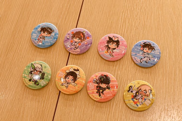 缶バッジのアップ