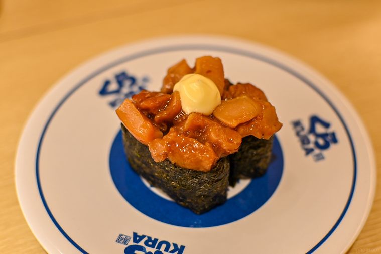 鶏てりやき軍艦のアップ