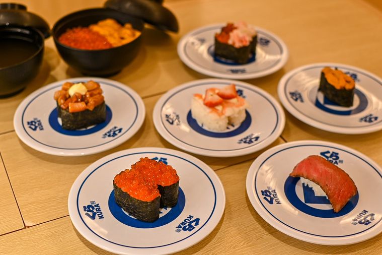 寿司の集合