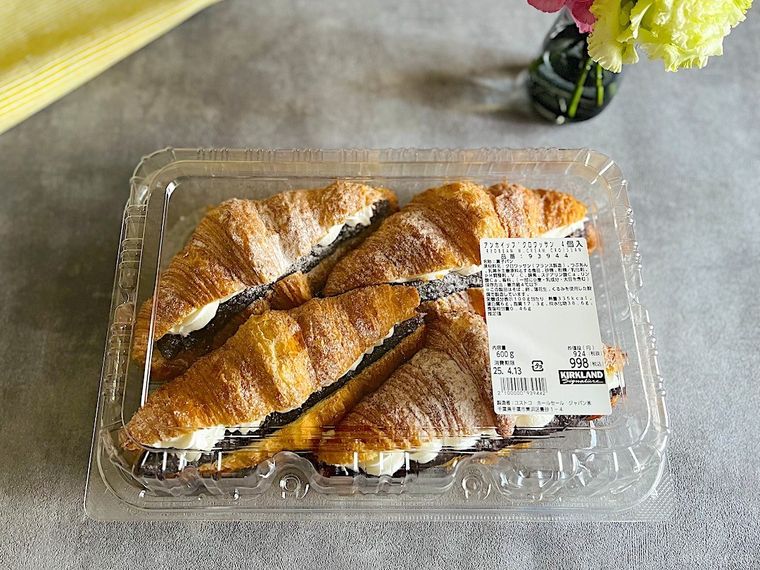 コストコのあんホイップクロワッサンのパッケージ