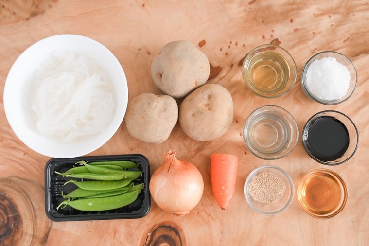 肉なし肉じゃがの材料