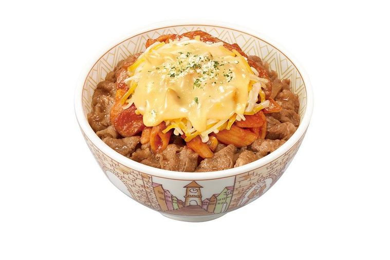 チーズナポリタン牛丼
