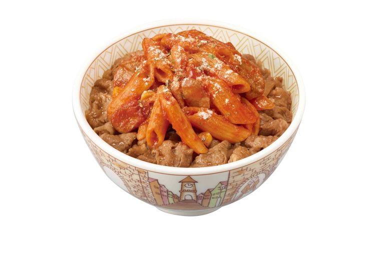 ナポリタン牛丼