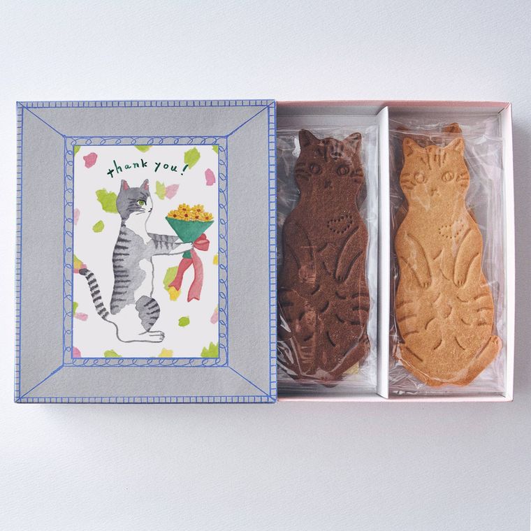 Fairycake FairLetterBOX cat cookie ネコクッキーレターボックス  thank you
