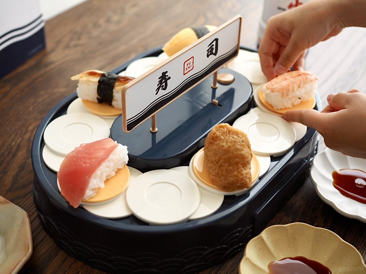 話題のスリコ「電動回転寿司キット」徹底レビュー！お寿司以外の楽しみ